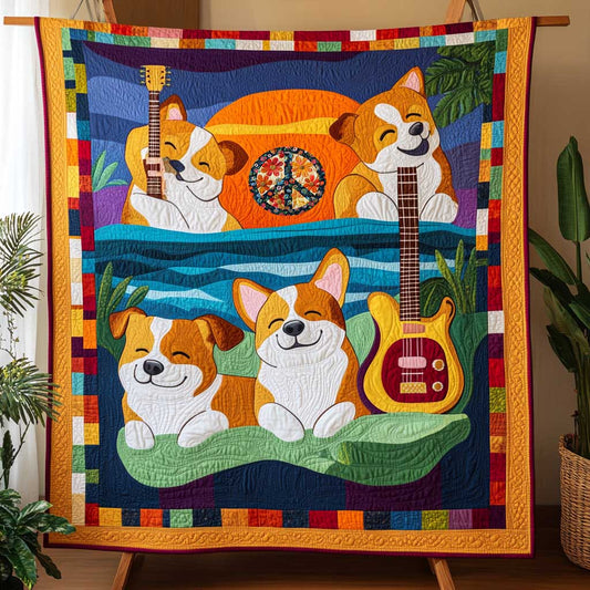 Corgi Chill Vibes WN0410050CL Quilt