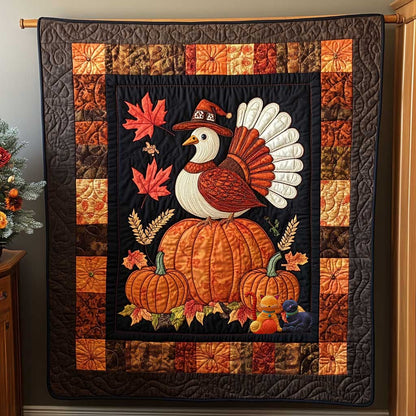 Turkey Among Maple Leaves WN0910138CL Quilt