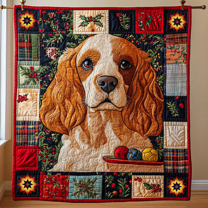 Christmas of Cocker Spaniel WY1610003CL Quilt