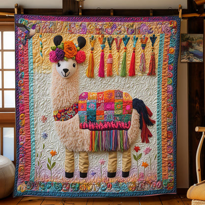 Llama With Tassels WN2312029CL Quilt