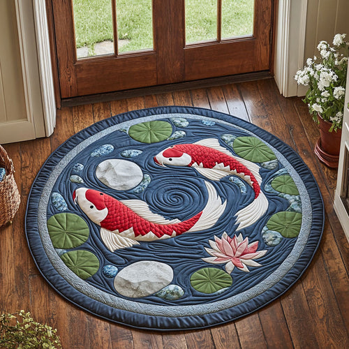 Koi Serenity CP1808102CL Quilted Round Mat