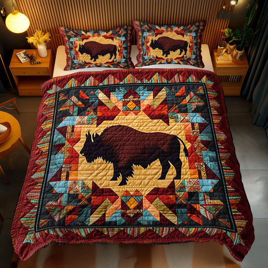 Native American Bison WJ0310029CL Duvet Cover Set
