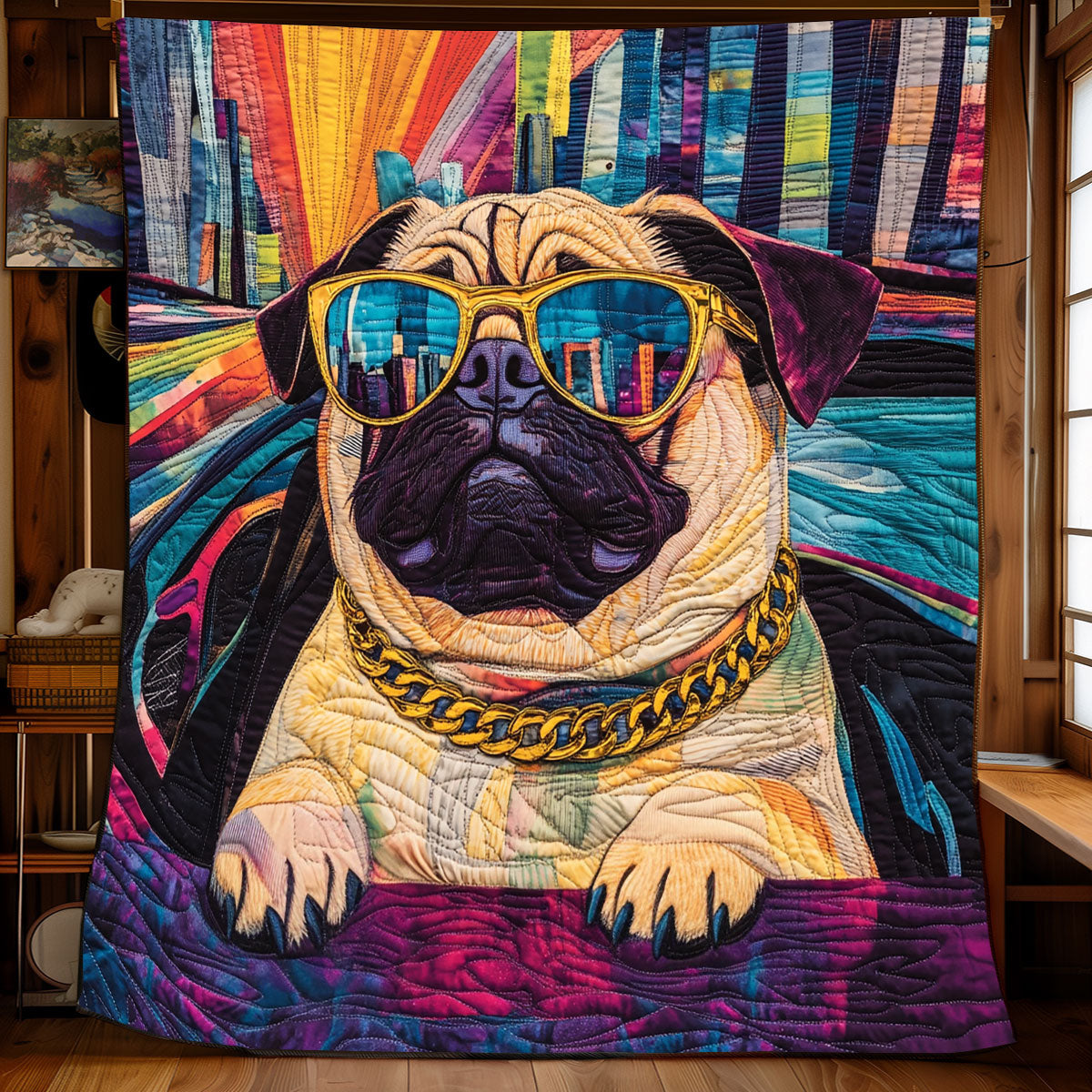 Cool Pug XB0303024CL Quilt