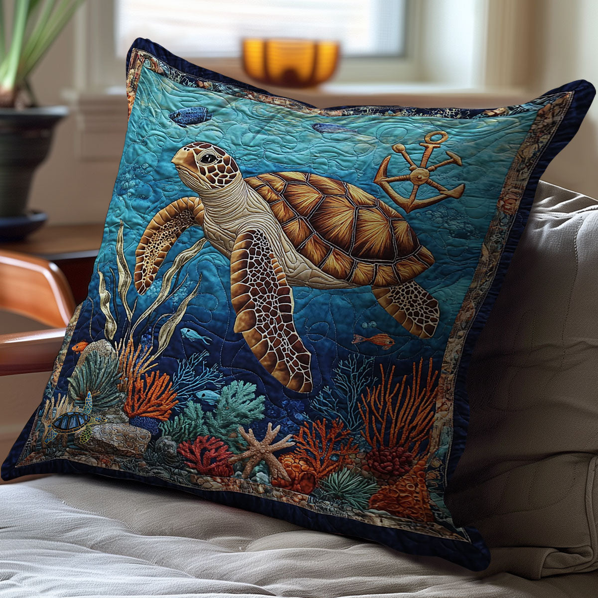 Turtle Life WY2212029CL Quilt Pillow Case