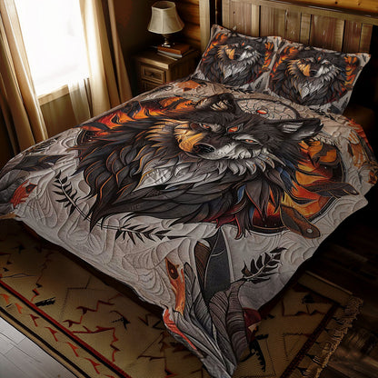 Native American Wolf WJ0810032CL Duvet Cover Set