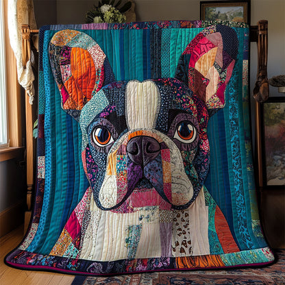 Patchy French Bulldog WN0601109CL Quilt