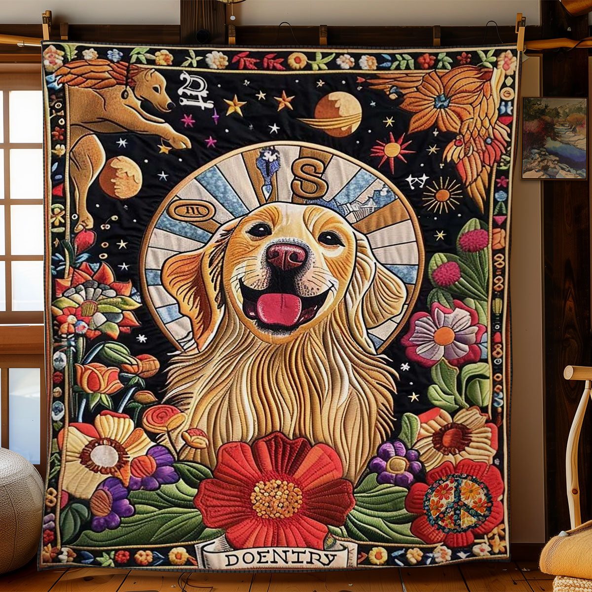 Golden Retriever's The World WN1210007CL Quilt