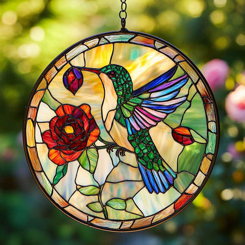 Golden Hummingbird WN0402024CL Suncatcher