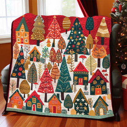 Whimsical Christmas House WP2208032CL Quilt