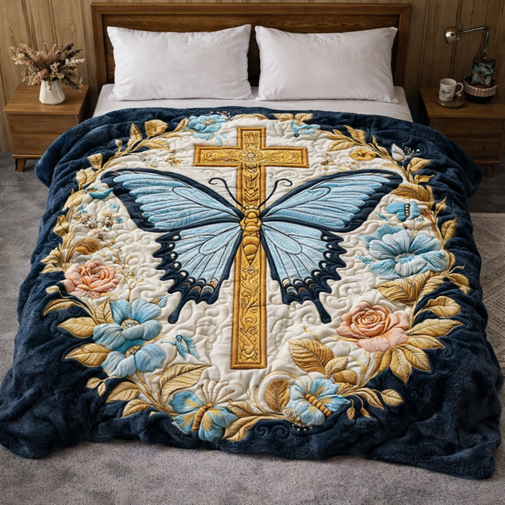 Holy Butterfly QA2601007CL Faux Fur Throw Blanket