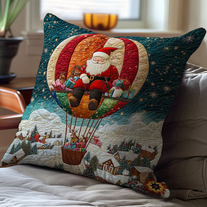 Xmas Hot Air Balloon WY0212090CL Quilt Pillow Case