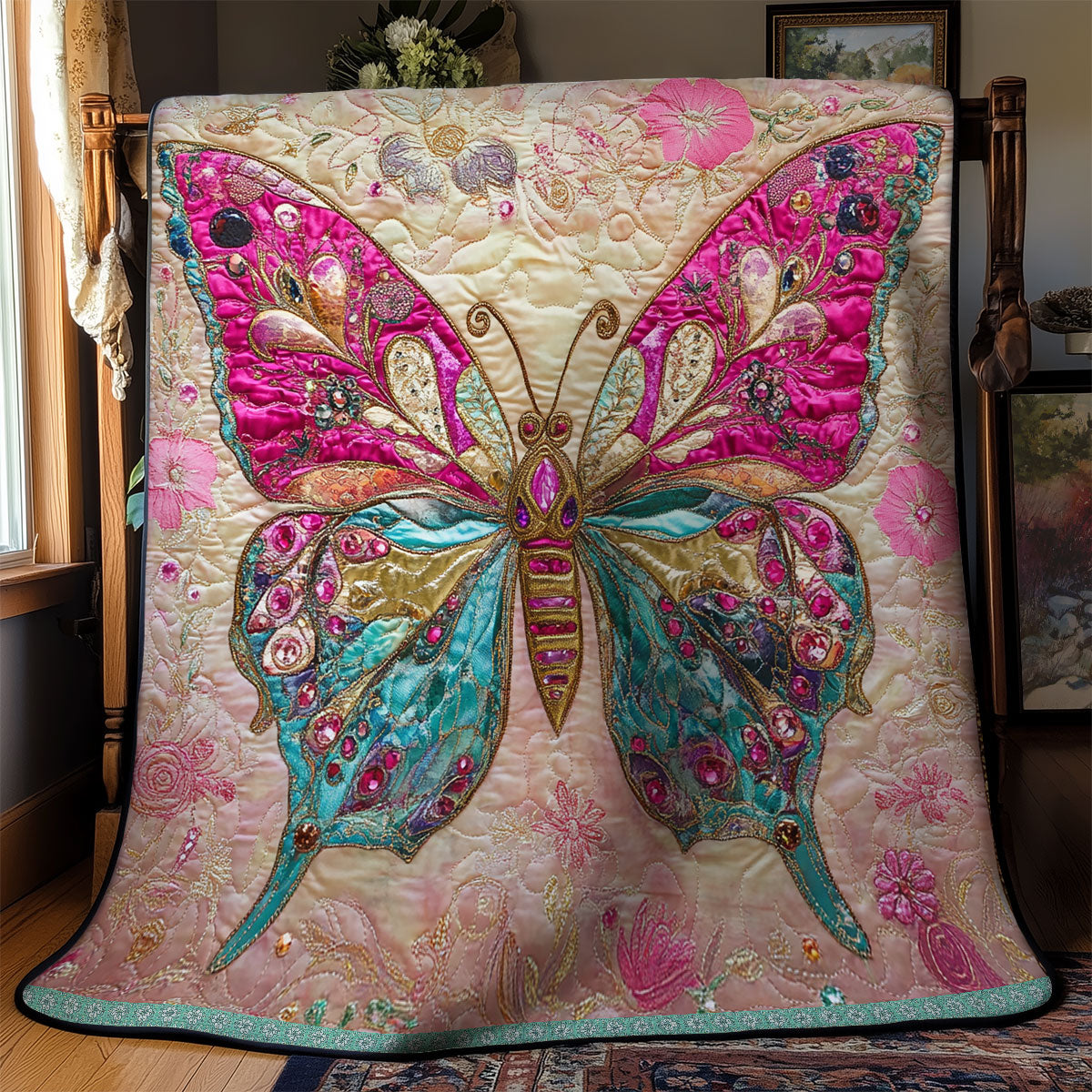 Pretty Butterfly WX1712031CL Quilt
