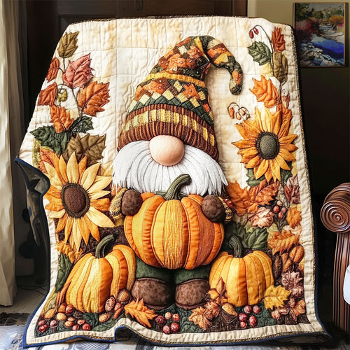 Gnome Pumpkin WX0302033CL Quilt