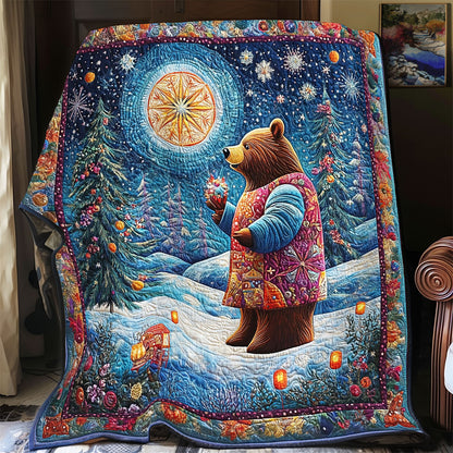 Majestic Night Of Bear WY1701049CL Quilt