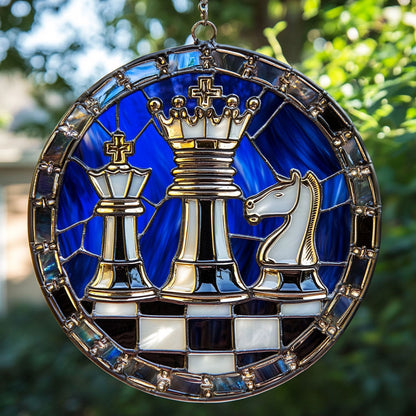 Chess Pieces WY2801021CL Suncatcher