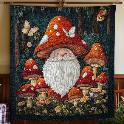 Mushroom Gnome WY2311038CL Quilt