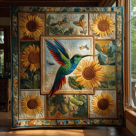 Floral Hummingbird CW2708083CL Quilt