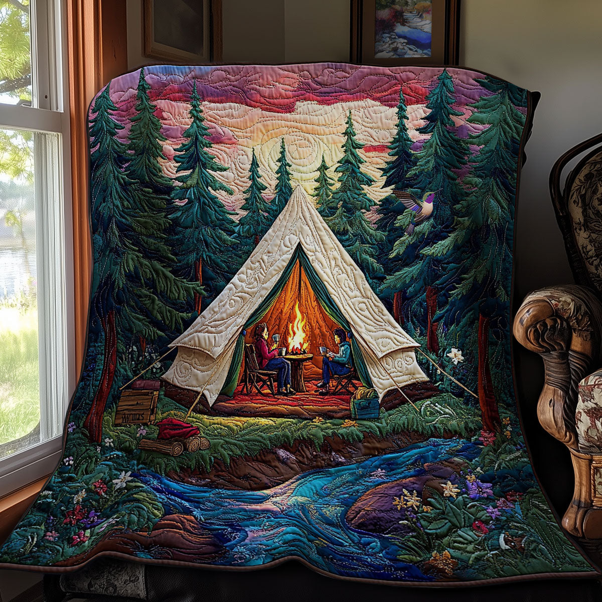 Fire Camp WY0612006CL Quilt