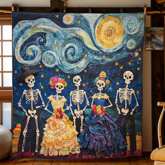 Day Of The Dead Night Sky WN2810026CL Quilt