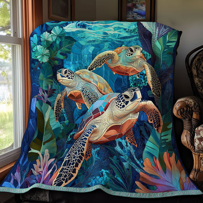 Swimming Turtle WX1411043CL Quilt