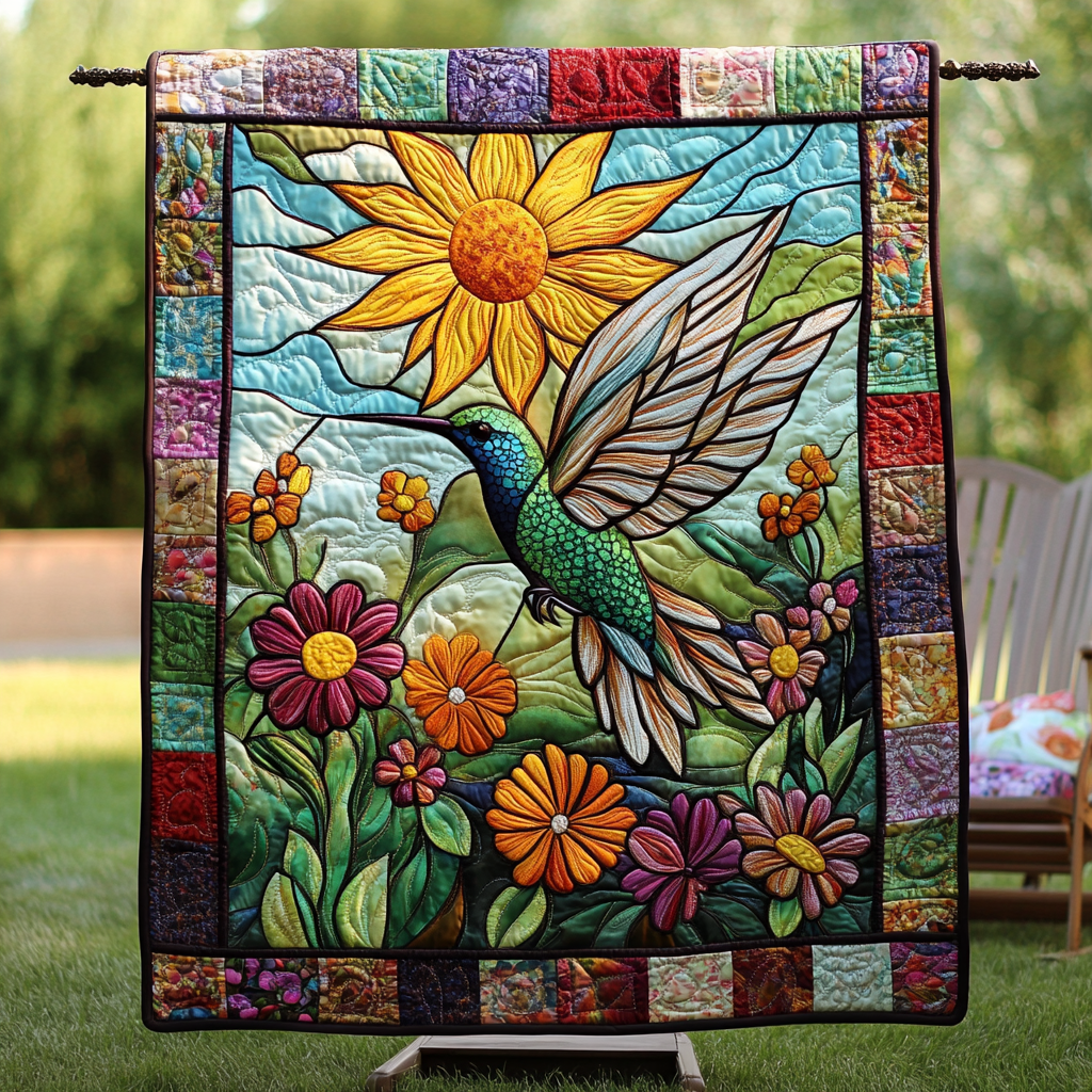 Chroma Hummingbird WN2009084CL Quilt