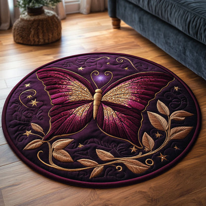Royal Butterfly WP1403056CL Quilted Round Mat