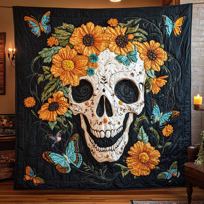 Butterfly Skull WN2810077CL Quilt