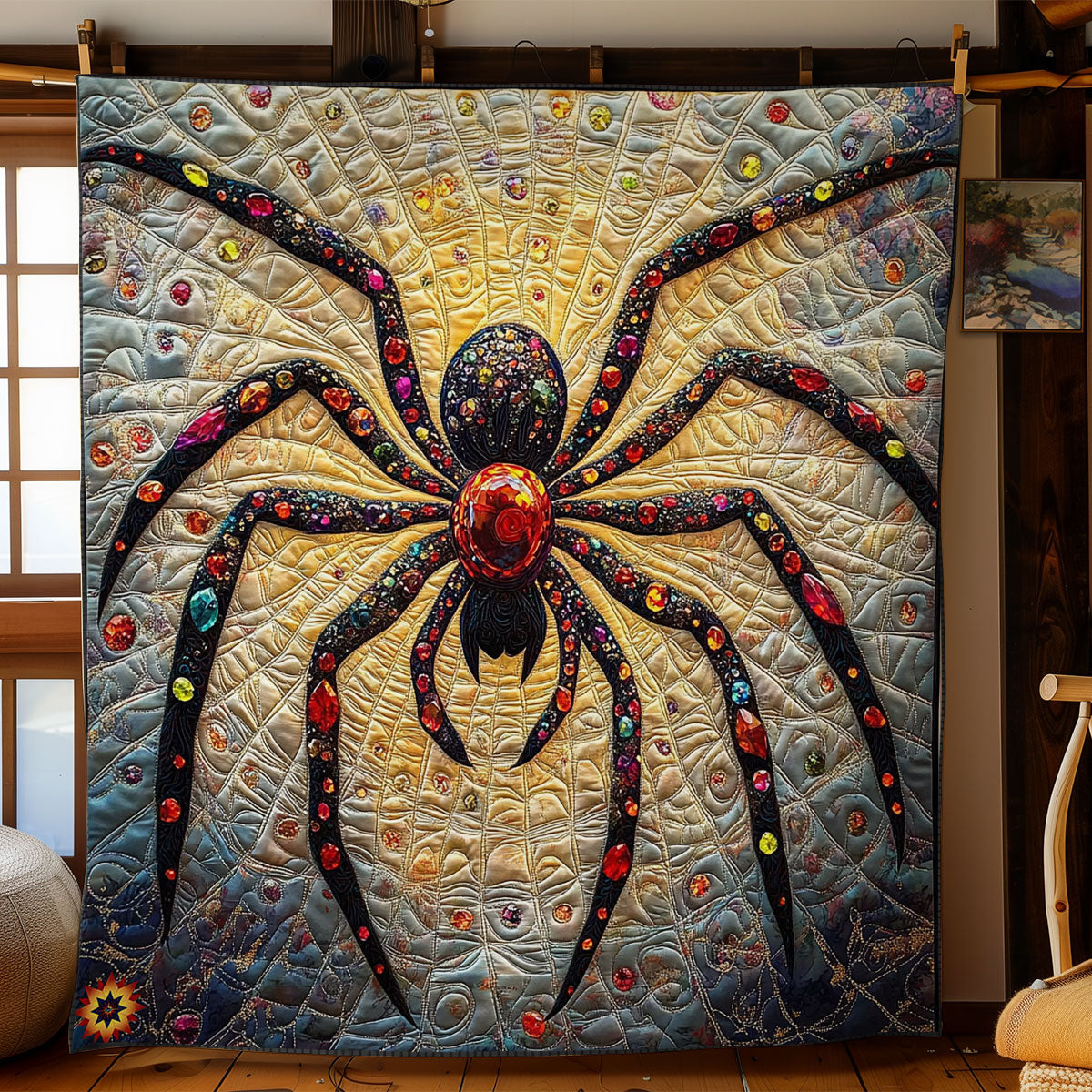 Gemstone Spider WY0912034CL Quilt