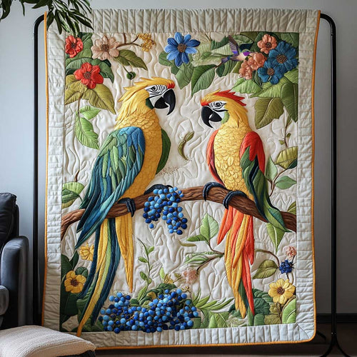 Couple Parrot Forest WP1911012CL Quilt