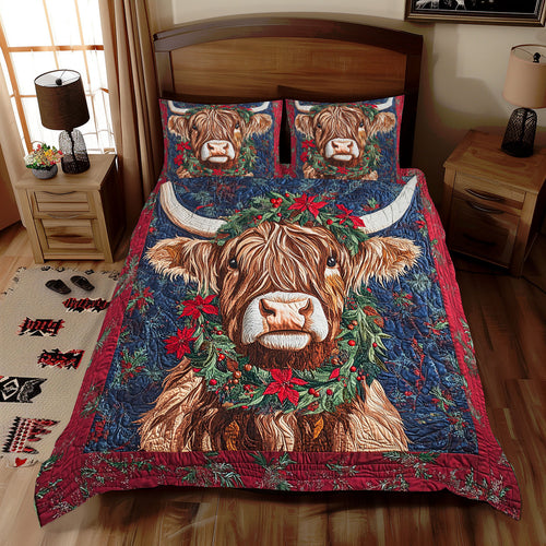 Highland Cow Red WX2511071CL Duvet Cover Set