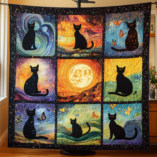 Mystic Cat Silhouettes WG1601038CL Quilt