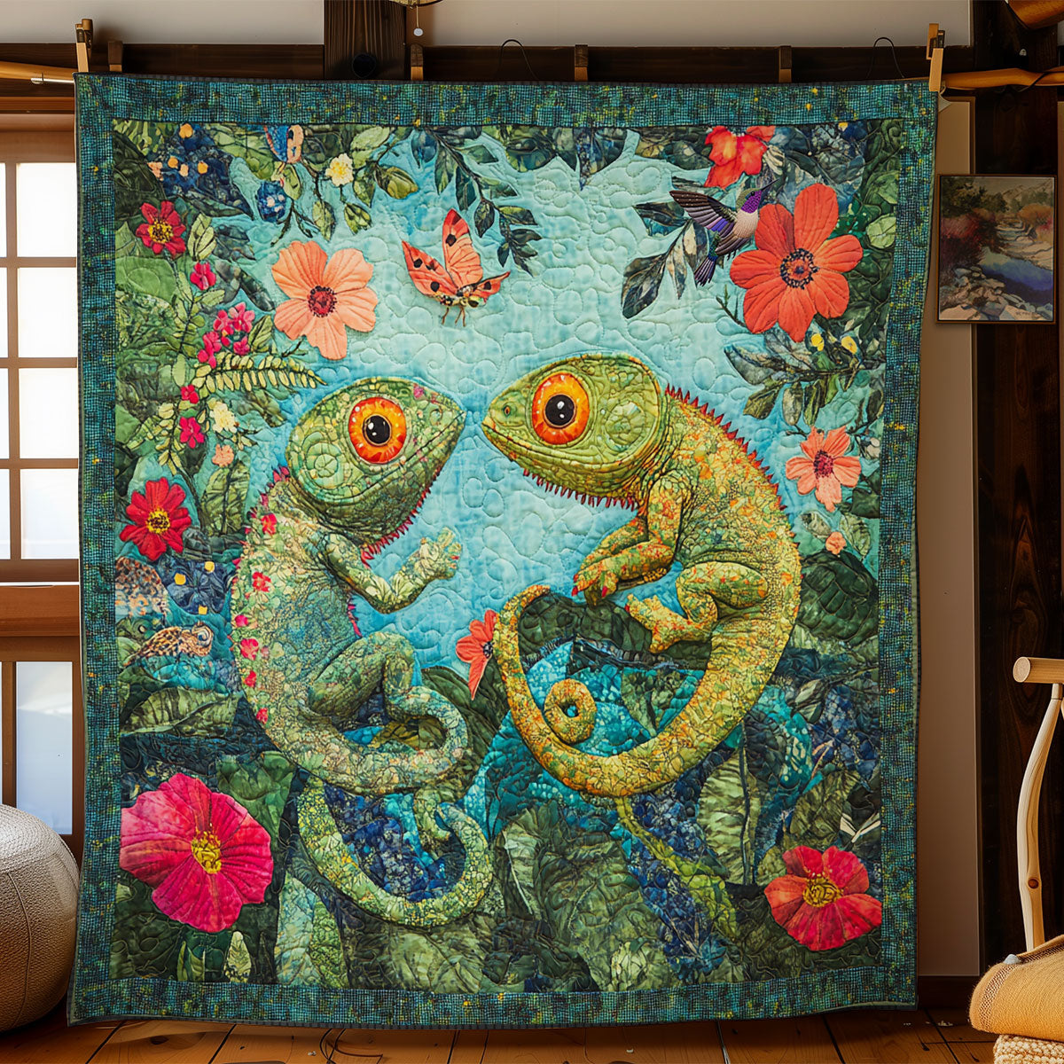 Couple Lizard WY1411033CL Quilt