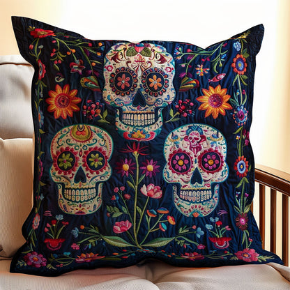 Sugar Skulls WJ1309046CL Quilt Pillow Case