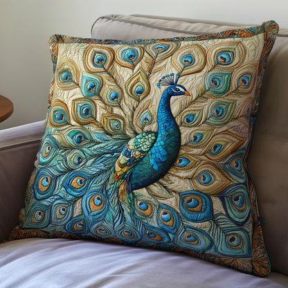 Golden Tail Peacock WX2312124CL Quilt Pillow Case