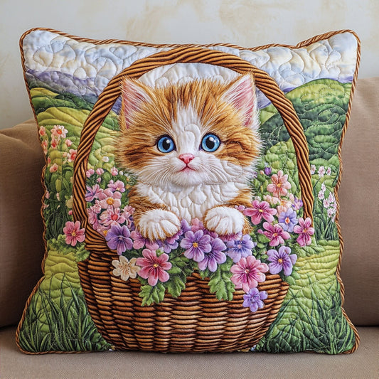 Kitten Flower WT2803023CL Quilt Pillow Case
