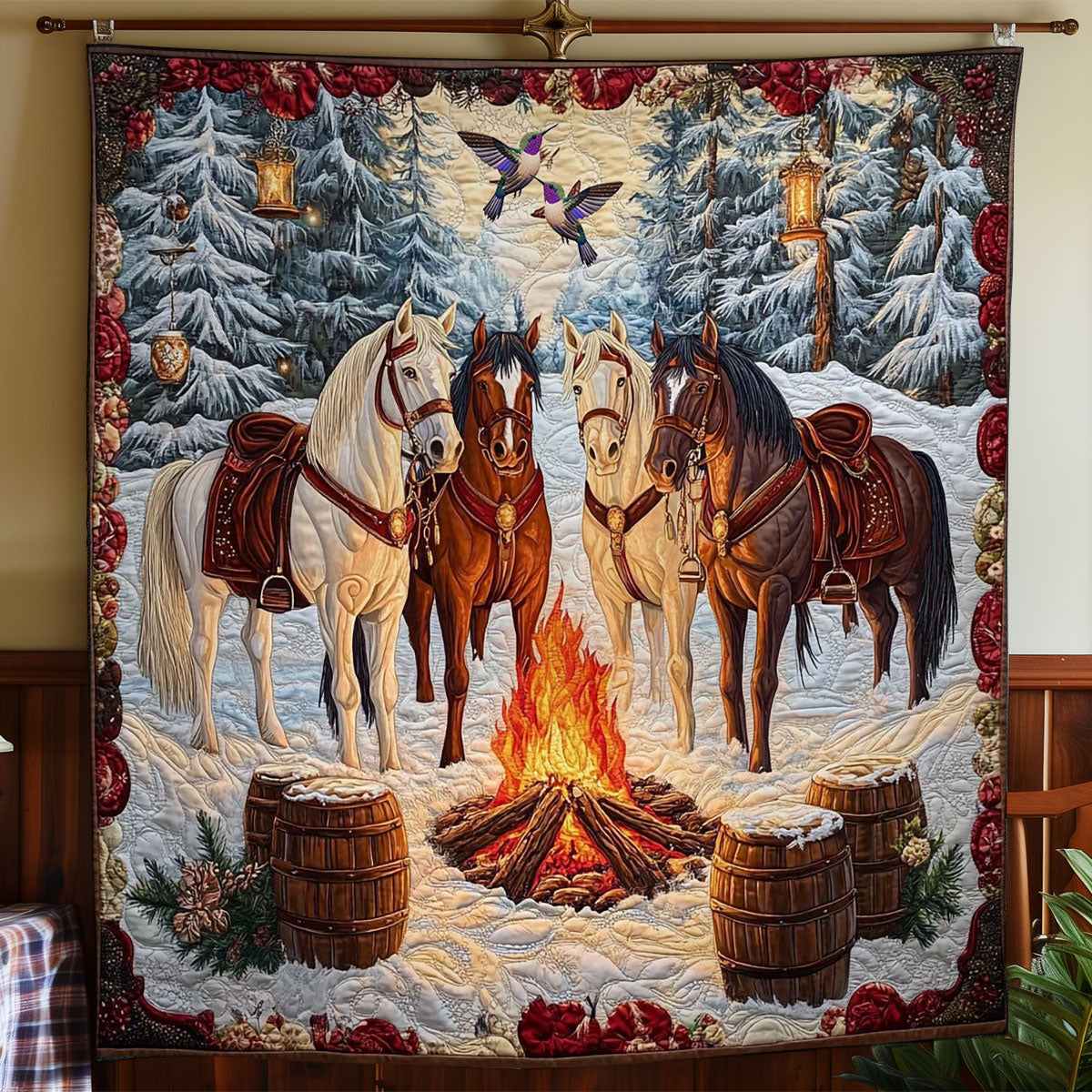 Winter Of Horse WY0412022CL Quilt