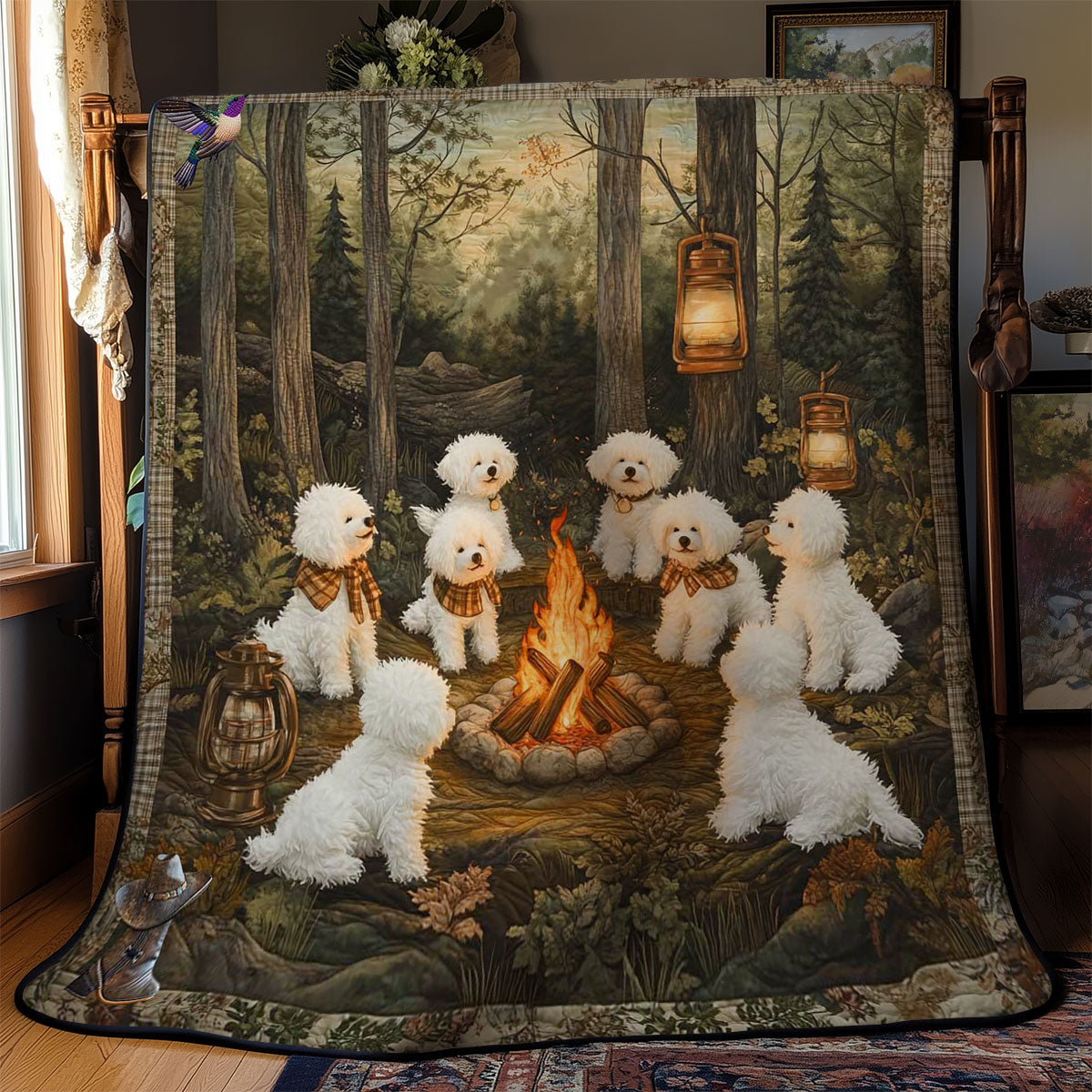 Camping Bichon Magic WN2811073CL Quilt