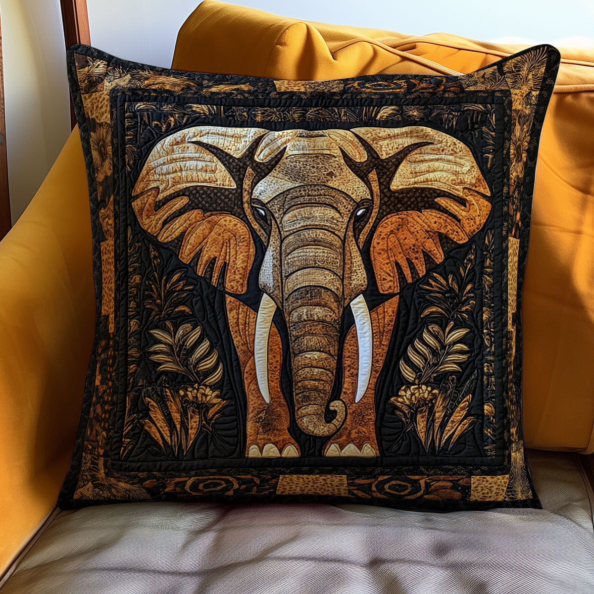 African Elephant WJ0411032CL Quilt Pillow Case