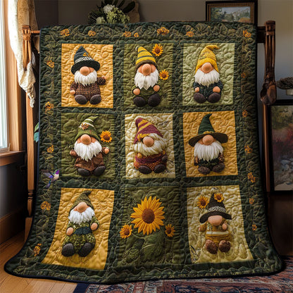 Floral Gnome WN1411069CL Quilt