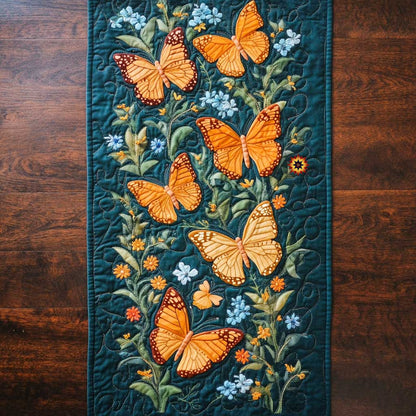 Garden Of Butterfly WP1411023CL Quilted Table Runner