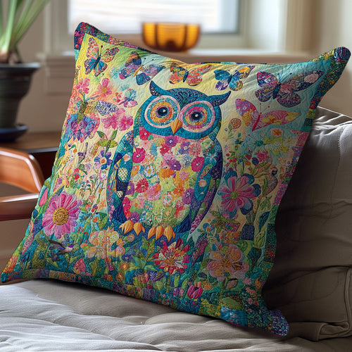 Colorful Owl WY1712080CL Quilt Pillow Case