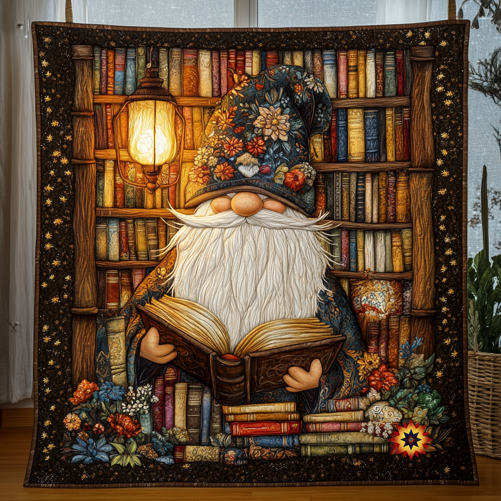 Reading Gnome WU1012013CL Quilt