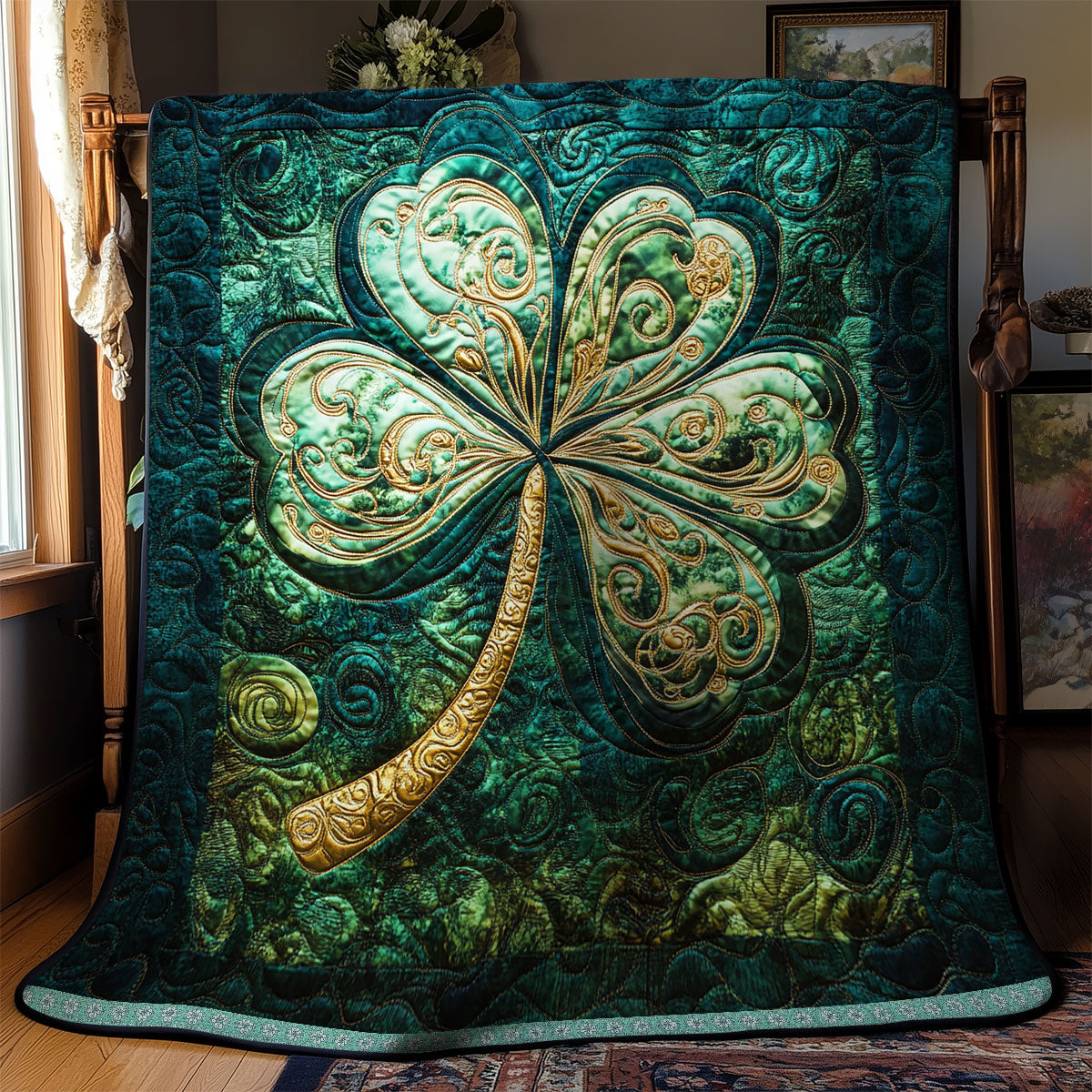 Celtic Clover Glow WX1212008CL Quilt