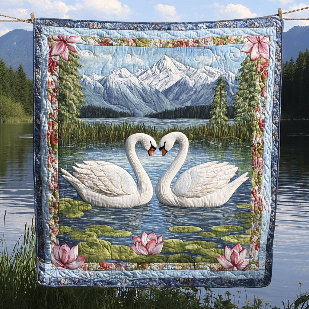 Swans White WT2201007CL Quilt