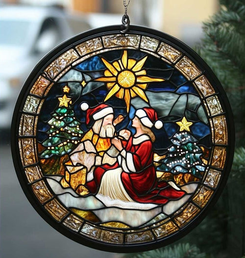 Christmas WJ2709040CL Stained Glass Suncatcher