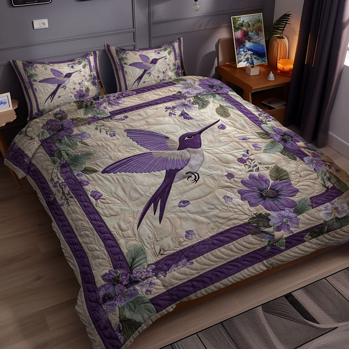 Hummingbird Lilac Dream WN0310107CL Duvet Cover Set