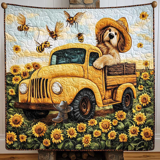 Golden Retriever Sunny Drive WN0110043CL Quilt