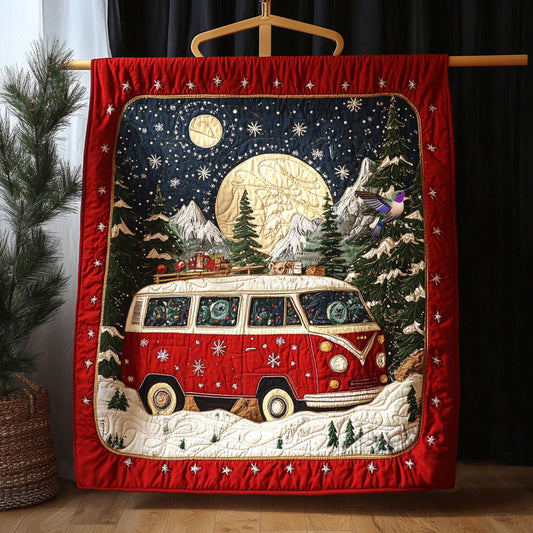 Christmas Van Camping WY1610006CL Quilt