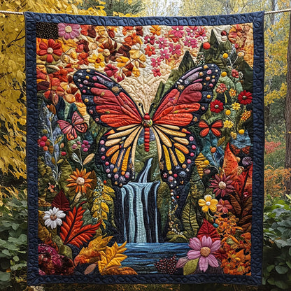 Butterfly Autumn Flower WT2201001CL Quilt