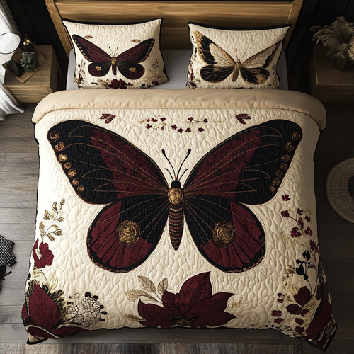 Golden Embers Butterfly YR1001036CL Duvet Cover Set